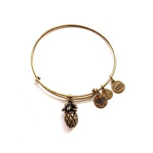 Alex and Ani gold pineapple bracelet